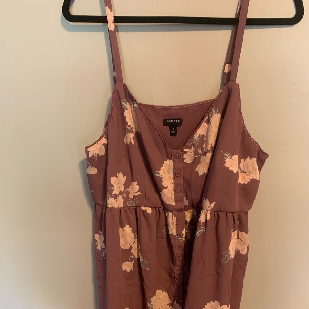 Torrid purple hi-low shirt